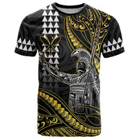 Hawaii King Kamehameha The Great T Shirt Gold Tribal Tattoo