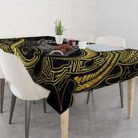 Hawaii King Kamehameha The Great Tablecloth Gold Tribal Tattoo