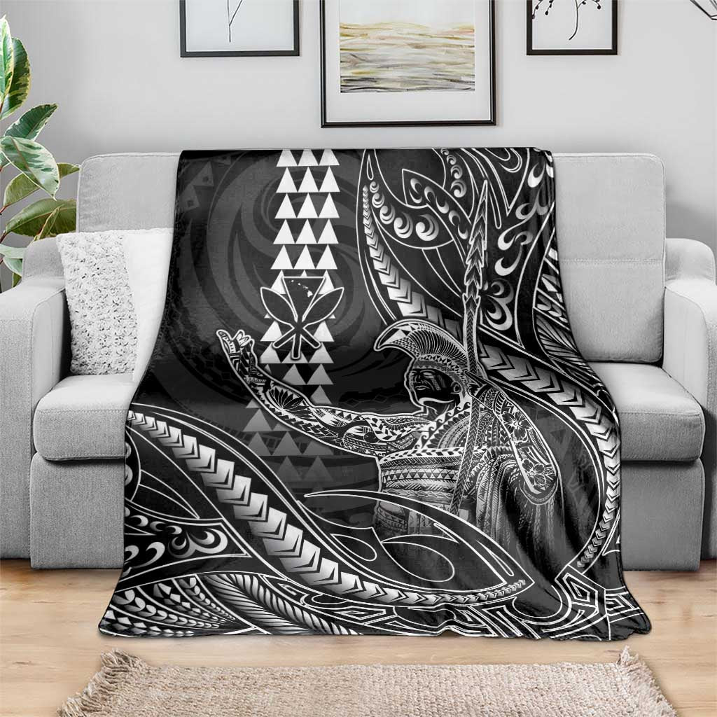 Hawaii King Kamehameha The Great Blanket Black Tribal Tattoo