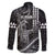 Hawaii King Kamehameha The Great Family Matching Mermaid Dress and Hawaiian Shirt Black Tribal Tattoo