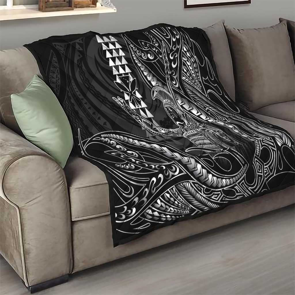 Hawaii King Kamehameha The Great Quilt Black Tribal Tattoo