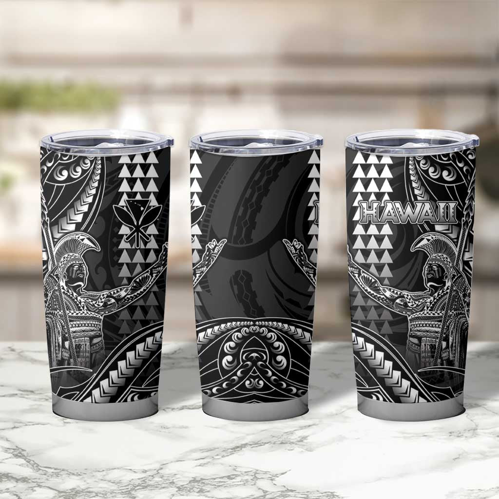 Hawaii King Kamehameha The Great Tumbler Cup Black Tribal Tattoo