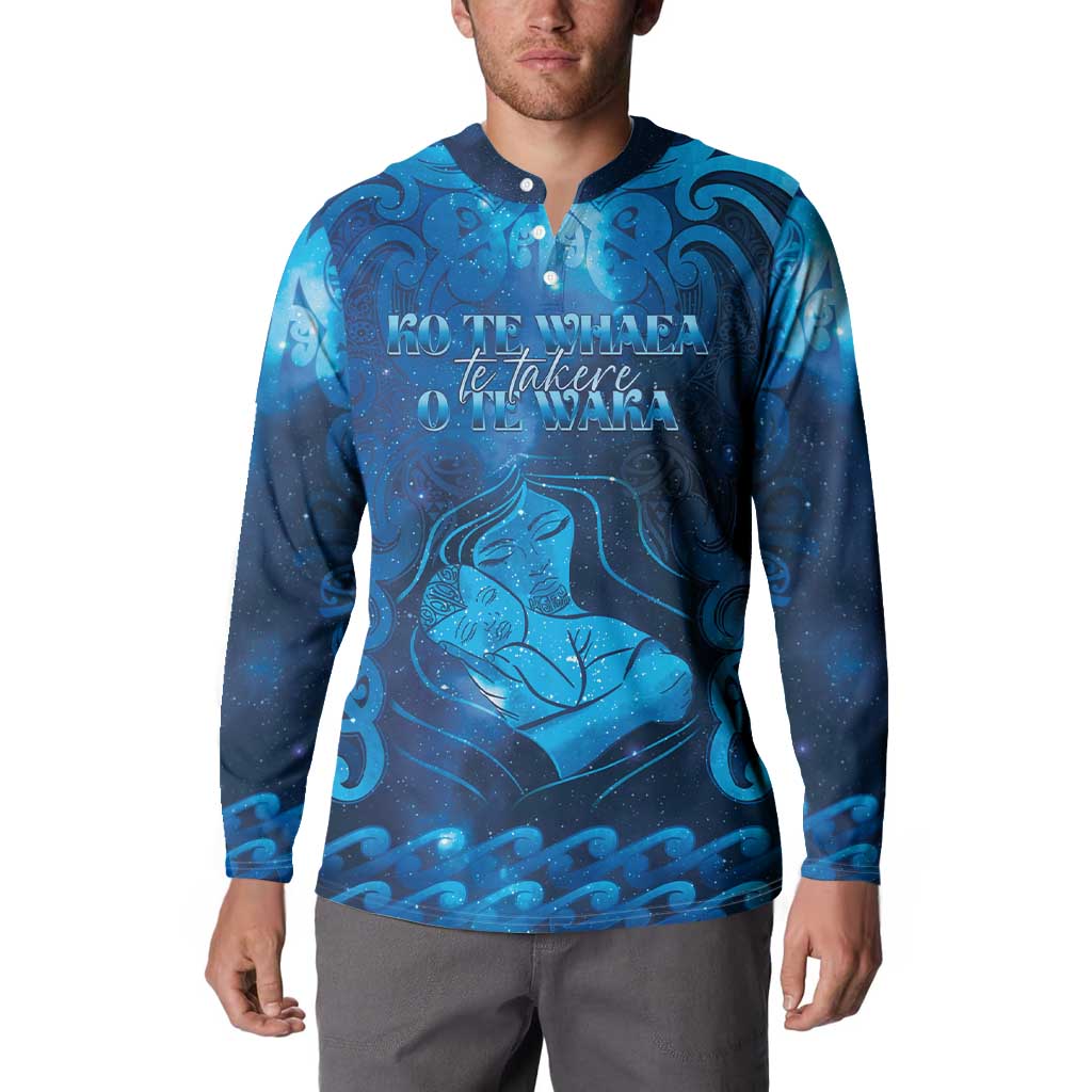 Personalised New Zealand Mother's Day Button Sweatshirt Ko Te Whaea Te Takere O Te Waka