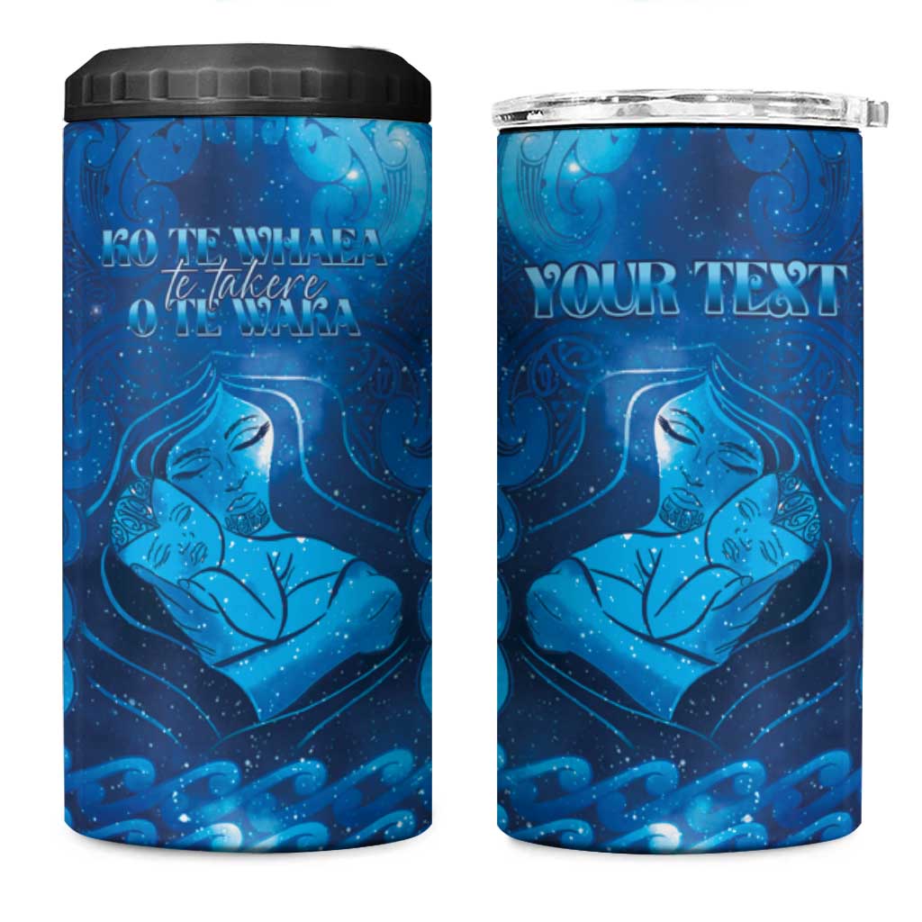Personalised New Zealand Mother's Day 4 in 1 Can Cooler Tumbler Ko Te Whaea Te Takere O Te Waka