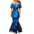 Personalised New Zealand Mother's Day Family Matching Mermaid Dress and Hawaiian Shirt Ko Te Whaea Te Takere O Te Waka