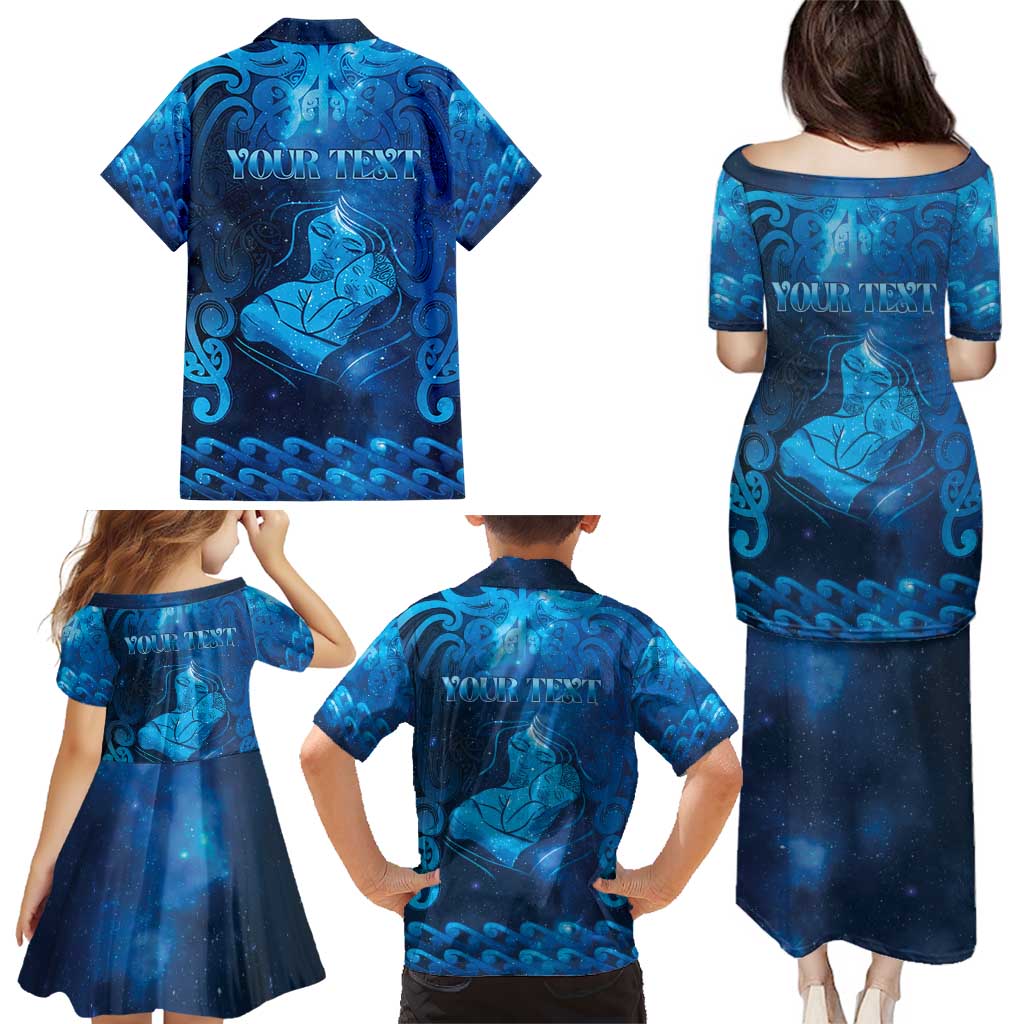Personalised New Zealand Mother's Day Family Matching Puletasi and Hawaiian Shirt Ko Te Whaea Te Takere O Te Waka LT05 - Polynesian Pride