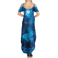 Personalised New Zealand Mother's Day Family Matching Summer Maxi Dress and Hawaiian Shirt Ko Te Whaea Te Takere O Te Waka