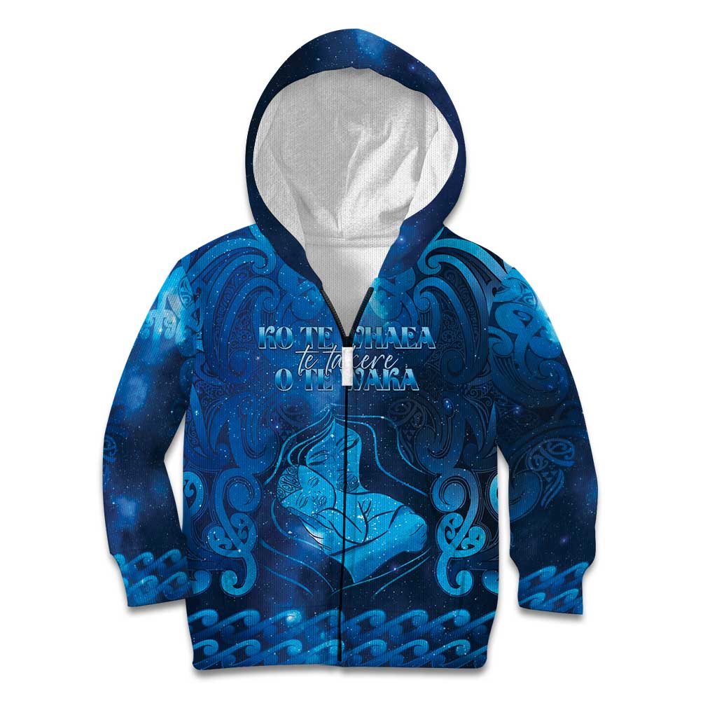 Personalised New Zealand Mother's Day Kid Hoodie Ko Te Whaea Te Takere O Te Waka