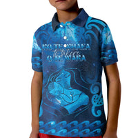 Personalised New Zealand Mother's Day Kid Polo Shirt Ko Te Whaea Te Takere O Te Waka