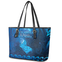 New Zealand Mother's Day Leather Tote Bag Ko Te Whaea Te Takere O Te Waka LT05 - Polynesian Pride