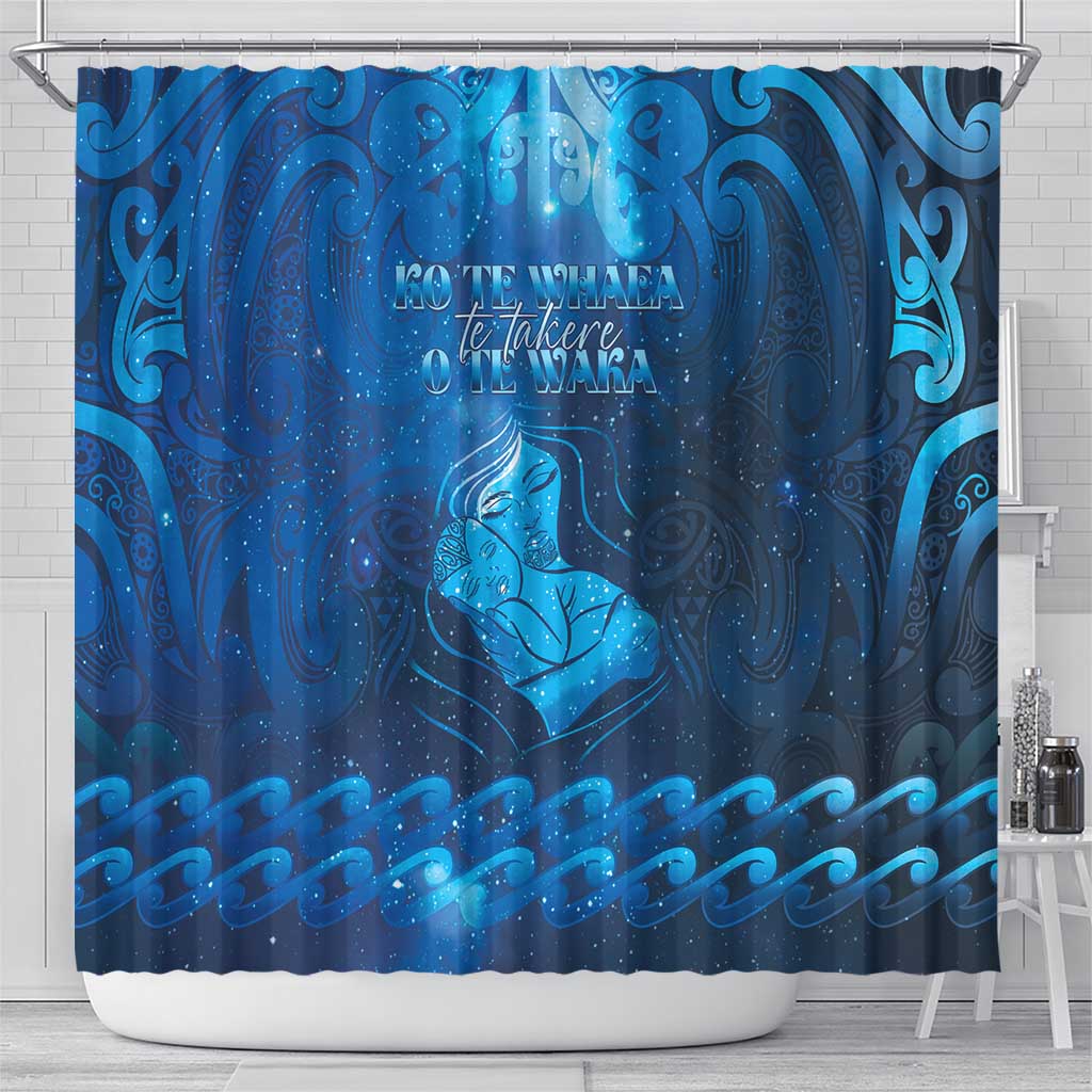 New Zealand Mother's Day Shower Curtain Ko Te Whaea Te Takere O Te Waka