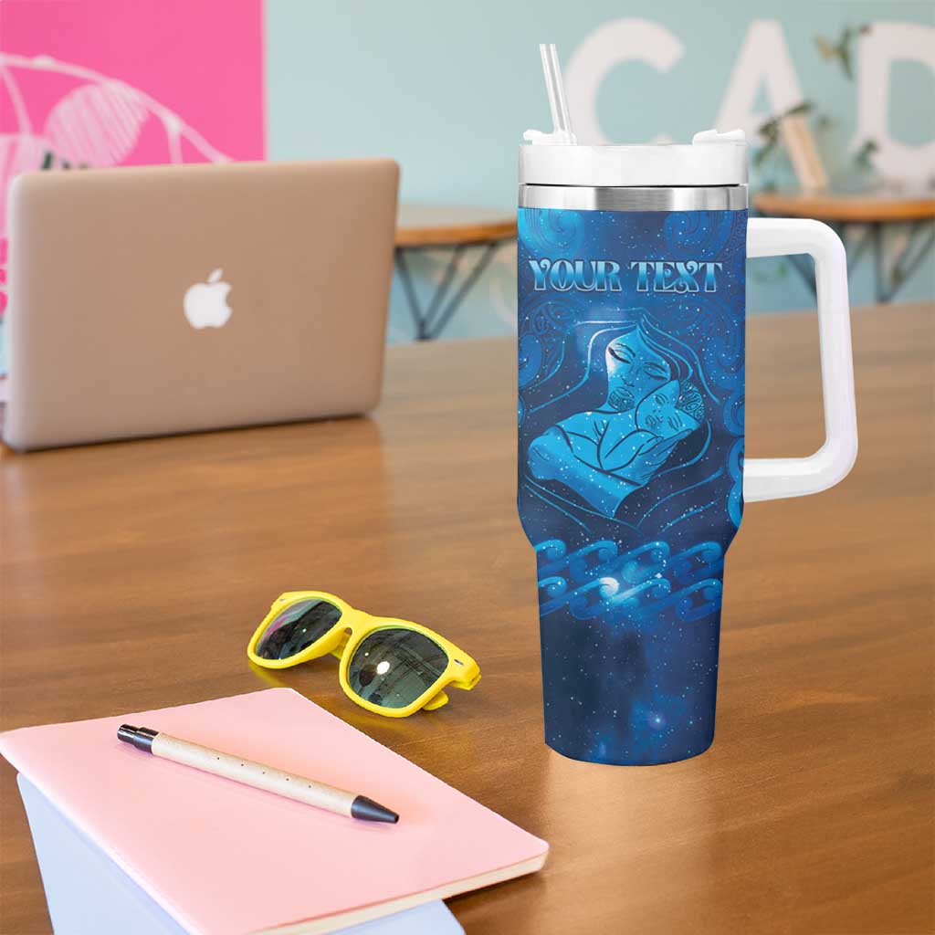 Personalised New Zealand Mother's Day Tumbler With Handle Ko Te Whaea Te Takere O Te Waka