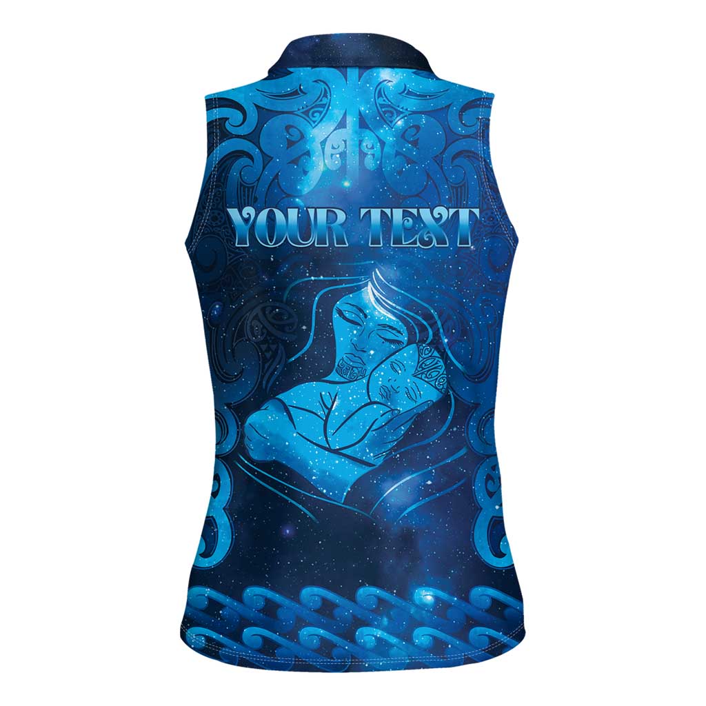 Personalised New Zealand Mother's Day Women Sleeveless Polo Shirt Ko Te Whaea Te Takere O Te Waka LT05 - Polynesian Pride