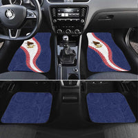 American Samoa Eagle Car Mats Polynesian Tribal Pattern Curve Style