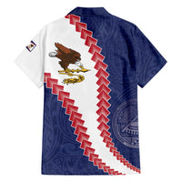 American Samoa Eagle Family Matching Puletasi and Hawaiian Shirt Polynesian Tribal Pattern Curve Style