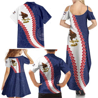 American Samoa Eagle Family Matching Summer Maxi Dress and Hawaiian Shirt Polynesian Tribal Pattern Curve Style