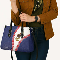American Samoa Eagle Leather Bag Polynesian Tribal Pattern Curve Style