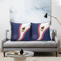 American Samoa Eagle Pillow Cover Polynesian Tribal Pattern Curve Style
