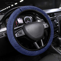 American Samoa Eagle Steering Wheel Cover Polynesian Tribal Pattern Curve Style