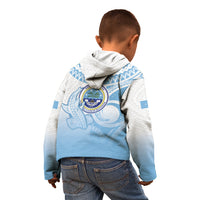 Micronesia Constitution Day Kid Hoodie Polynesian Tribal Tattoo Simple Style