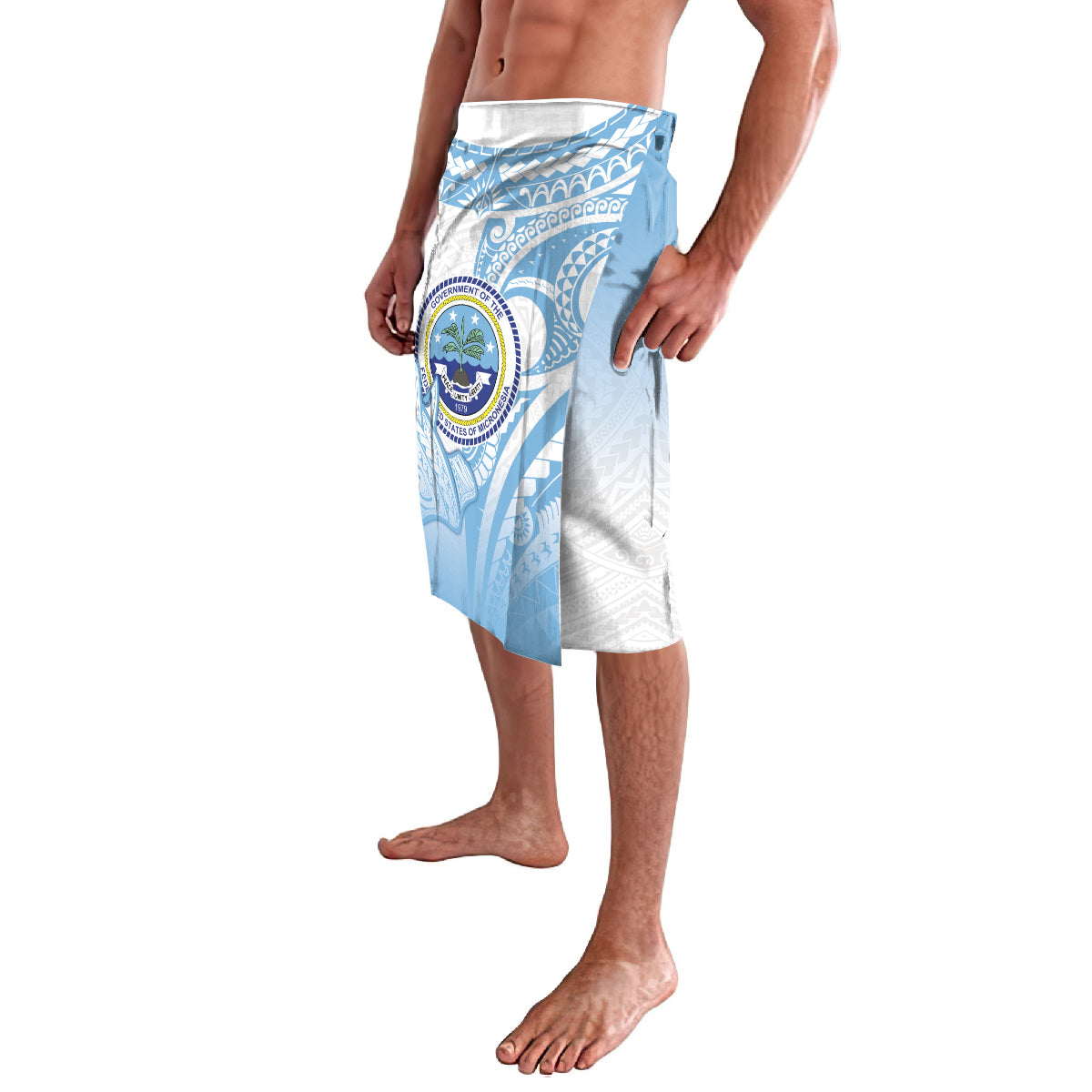 Micronesia Constitution Day Lavalava Polynesian Tribal Tattoo Simple Style