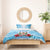 Fiji Ratu Sir Lala Sukuna Day Bedding Set Hibiscus Tapa Pattern