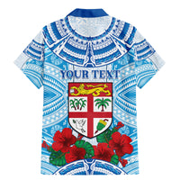 Personalised Fiji Ratu Sir Lala Sukuna Day Family Matching Mermaid Dress and Hawaiian Shirt Hibiscus Tapa Pattern