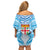 Personalised Fiji Ratu Sir Lala Sukuna Day Family Matching Off Shoulder Short Dress and Hawaiian Shirt Hibiscus Tapa Pattern