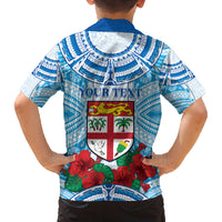 Personalised Fiji Ratu Sir Lala Sukuna Day Family Matching Puletasi and Hawaiian Shirt Hibiscus Tapa Pattern LT05 - Polynesian Pride