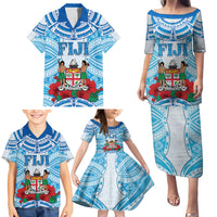 Personalised Fiji Ratu Sir Lala Sukuna Day Family Matching Puletasi and Hawaiian Shirt Hibiscus Tapa Pattern LT05 - Polynesian Pride