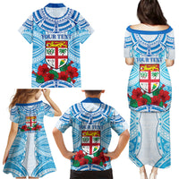 Personalised Fiji Ratu Sir Lala Sukuna Day Family Matching Puletasi and Hawaiian Shirt Hibiscus Tapa Pattern LT05 - Polynesian Pride