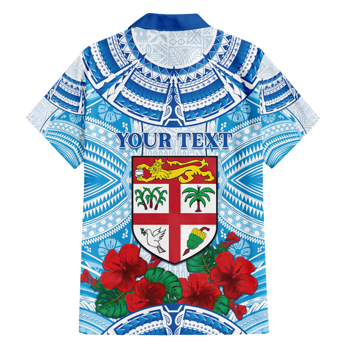 Personalised Fiji Ratu Sir Lala Sukuna Day Family Matching Puletasi and Hawaiian Shirt Hibiscus Tapa Pattern LT05 - Polynesian Pride