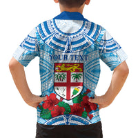 Personalised Fiji Ratu Sir Lala Sukuna Day Kid Hawaiian Shirt Hibiscus Tapa Pattern