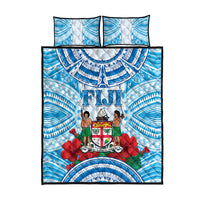 Fiji Ratu Sir Lala Sukuna Day Quilt Bed Set Hibiscus Tapa Pattern