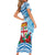 Personalised Fiji Ratu Sir Lala Sukuna Day Short Sleeve Bodycon Dress Hibiscus Tapa Pattern