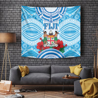 Fiji Ratu Sir Lala Sukuna Day Tapestry Hibiscus Tapa Pattern