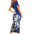 New Zealand And Scotland Rugby Custom Short Sleeve Bodycon Dress Maori Tiki With Thistle Together