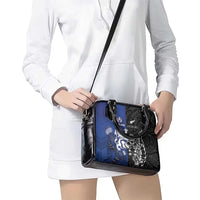 New Zealand And Scotland Rugby Shoulder Handbag Maori Tiki With Thistle Together