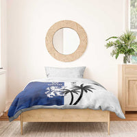Fiji And Scotland Rugby Bedding Set Fijian Palm Tree With Thistle Together