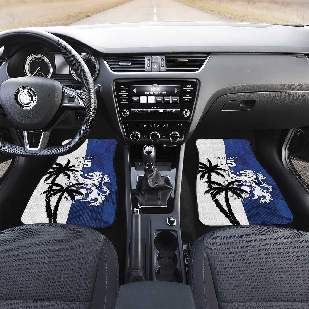 Fiji And Scotland Rugby Car Mats Fijian Palm Tree With Thistle Together