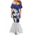 Fiji And Scotland Rugby Custom Family Matching Mermaid Dress and Hawaiian Shirt Fijian Palm Tree With Thistle Together