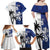 Fiji And Scotland Rugby Custom Family Matching Off Shoulder Maxi Dress and Hawaiian Shirt Fijian Palm Tree With Thistle Together