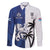 Fiji And Scotland Rugby Custom Family Matching Off Shoulder Maxi Dress and Hawaiian Shirt Fijian Palm Tree With Thistle Together