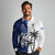 Fiji And Scotland Rugby Custom Long Sleeve Polo Shirt Fijian Palm Tree With Thistle Together