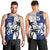 Fiji And Scotland Rugby Custom Men Tank Top Fijian Palm Tree With Thistle Together