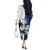 Fiji And Scotland Rugby Custom Off The Shoulder Long Sleeve Dress Fijian Palm Tree With Thistle Together