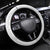 Fiji And Scotland Rugby Steering Wheel Cover Fijian Palm Tree With Thistle Together