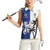 Fiji And Scotland Rugby Custom Women Sleeveless Polo Shirt Fijian Palm Tree With Thistle Together