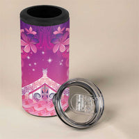 New Zealand Matariki 4 in 1 Can Cooler Tumbler Maori Marae Purple Galaxy