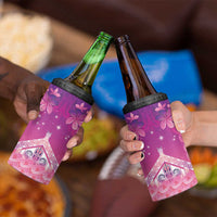 New Zealand Matariki 4 in 1 Can Cooler Tumbler Maori Marae Purple Galaxy